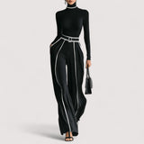 Noliane | Elegantes Langarmshirt mit luxuriösem Stehkragen – Set
