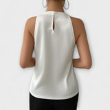 Isolde | Elegante Satinbluse mit verführerischem Off-Shoulder-Design