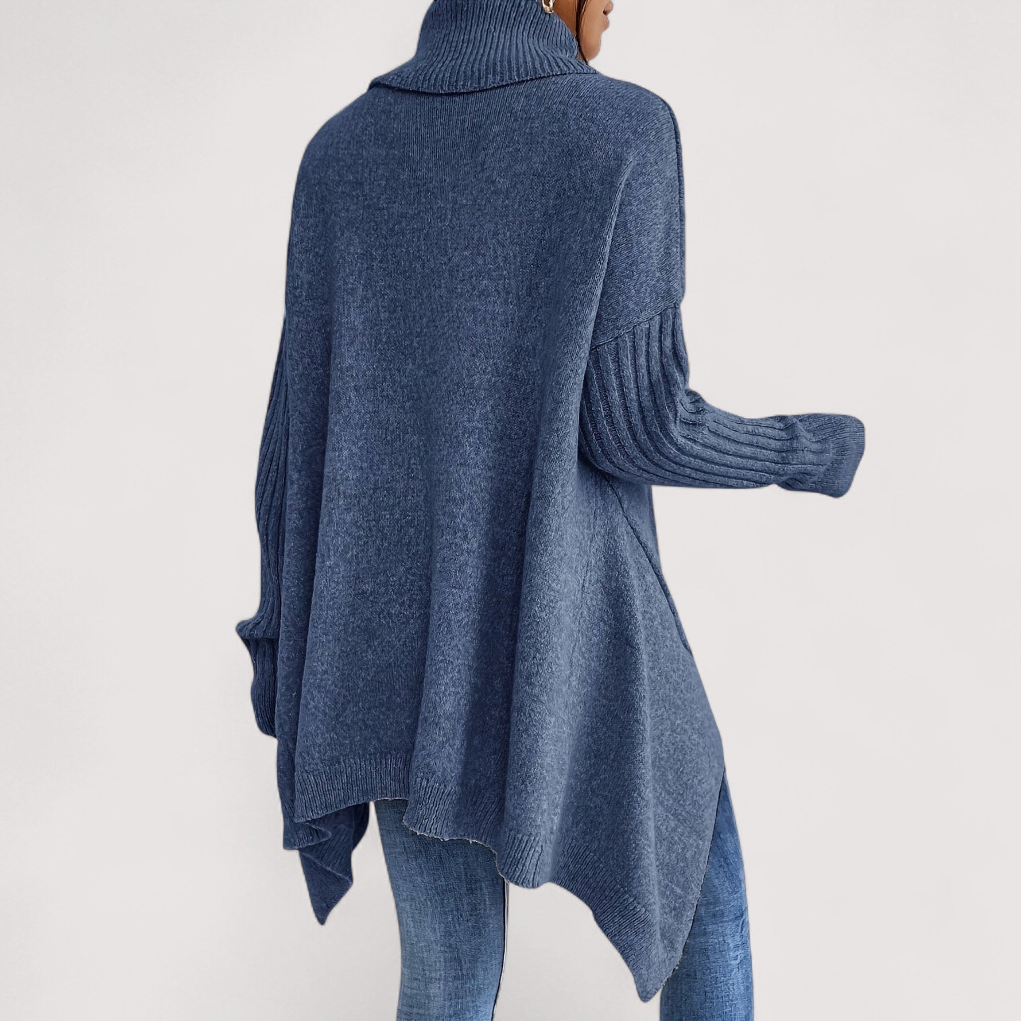 Laila | Eleganter Oversized-Polo-Pullover aus feinstem Cashmere