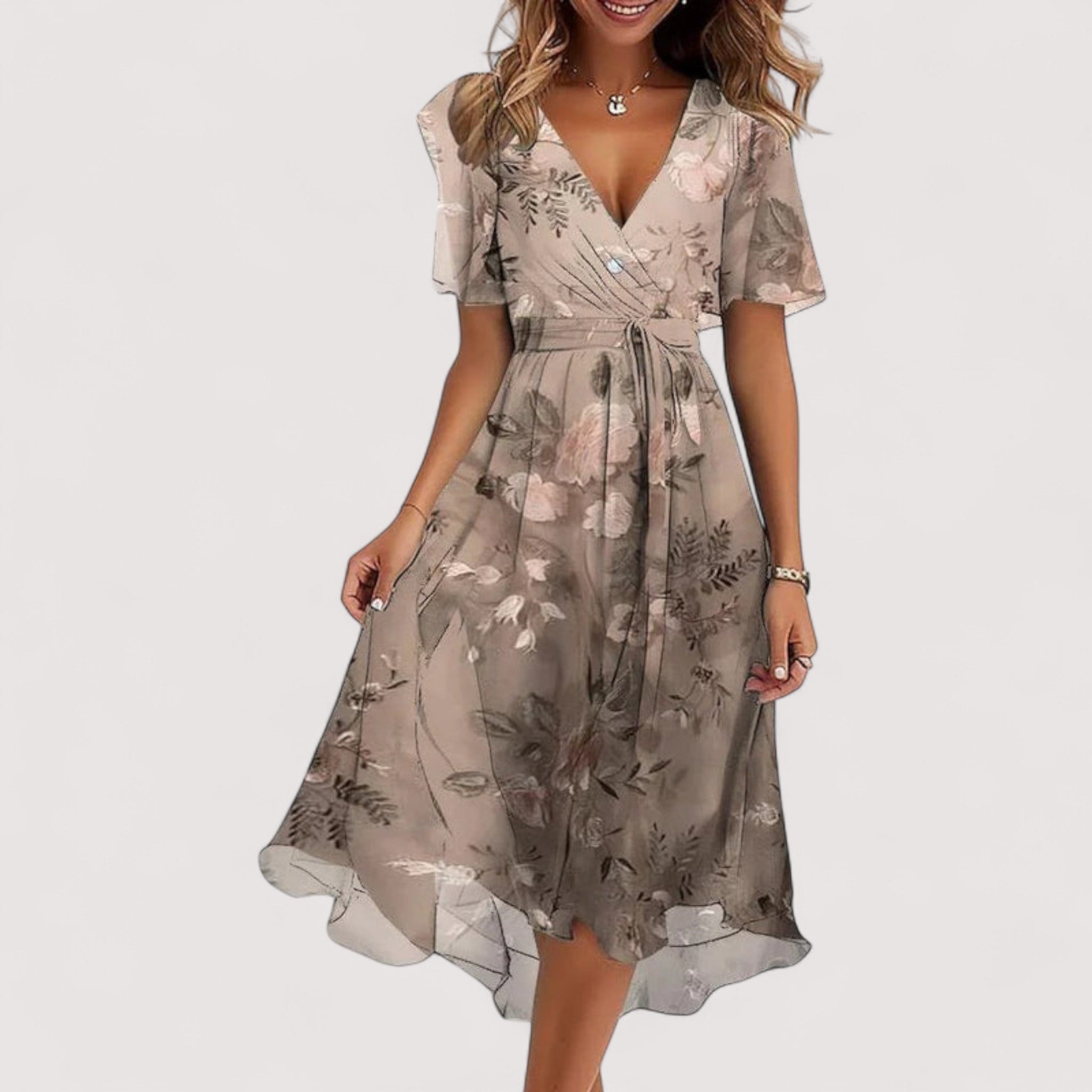 Loretta | Zauberhaftes Sommerkleid aus edelster Seide