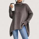 Laila | Eleganter Oversized-Polo-Pullover aus feinstem Cashmere
