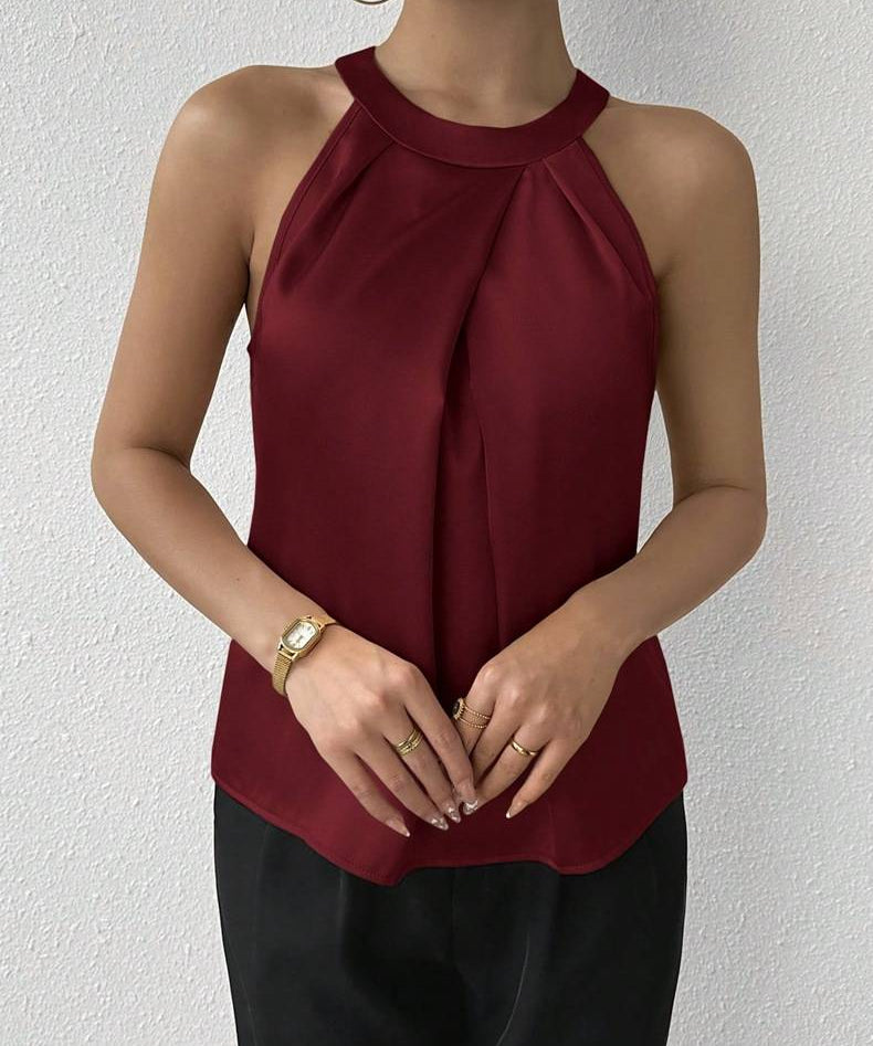 Isolde | Elegante Satinbluse mit verführerischem Off-Shoulder-Design