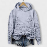 Anneliese | Vintage-Hoodie mit floraler Eleganz