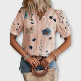 Emilia | Elegante Bluse mit verführerischem Spitzenausschnitt