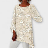 Isolde | Elegante Bluse mit exquisitem floralem Kristalldruck