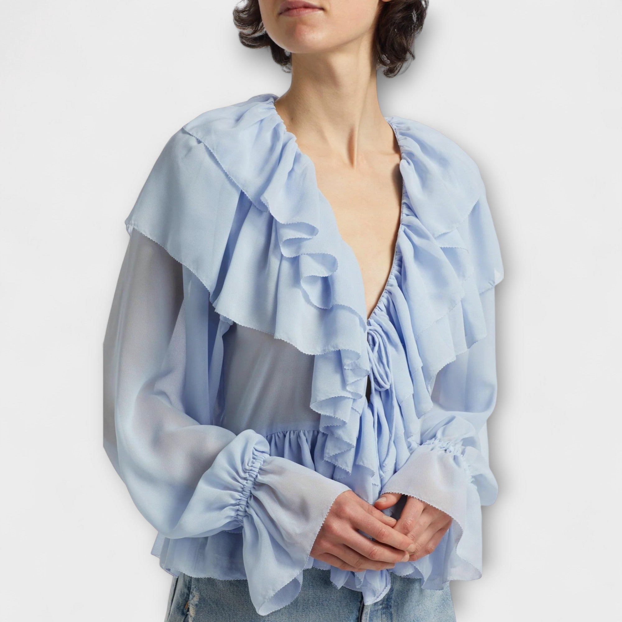 Soraya | Elegantes Rüschenshirt für zeitlose Anmut