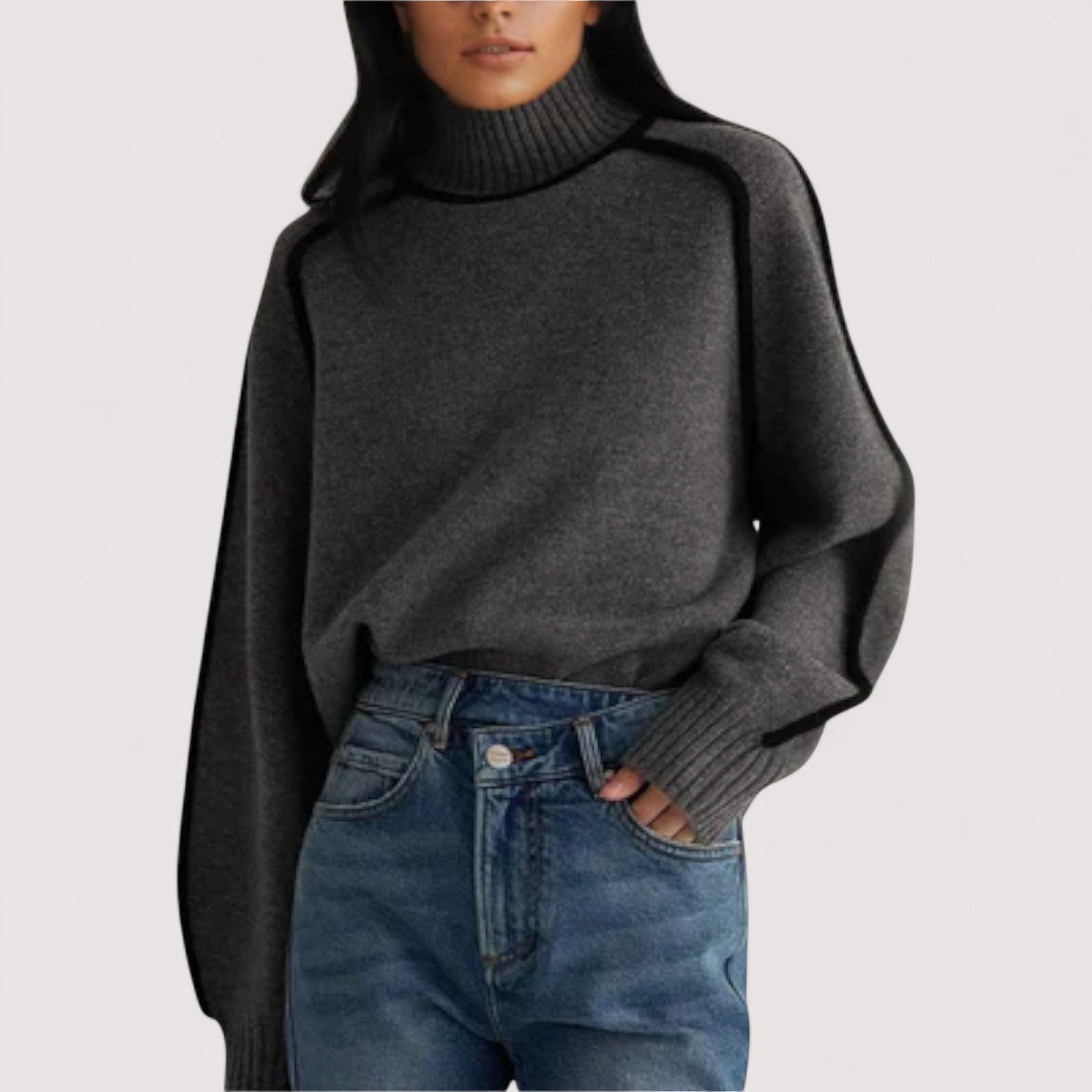 Gianina | Luxuriöser Rollkragenpullover aus feinstem Kaschmir