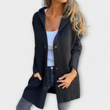 Jasmine | Elegante Freizeitjacke mit luxuriöser Kapuze