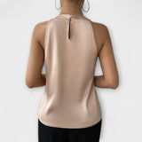 Isolde | Elegante Satinbluse mit verführerischem Off-Shoulder-Design