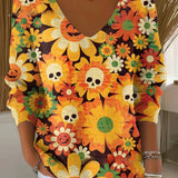 Beatrice | Farbenfroher Pullover mit elegantem V-Ausschnitt aus edelster Wolle