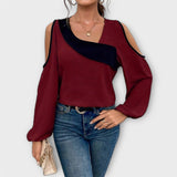 Sofia | Elegante Bluse mit exquisitem quadratischen Ausschnitt