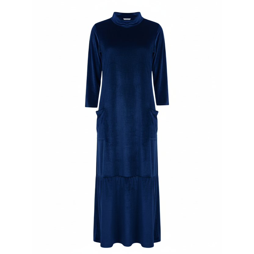 Rubina | Elegantes Langarmkleid aus edelster Seide
