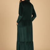 Rubina | Elegantes Langarmkleid aus edelster Seide