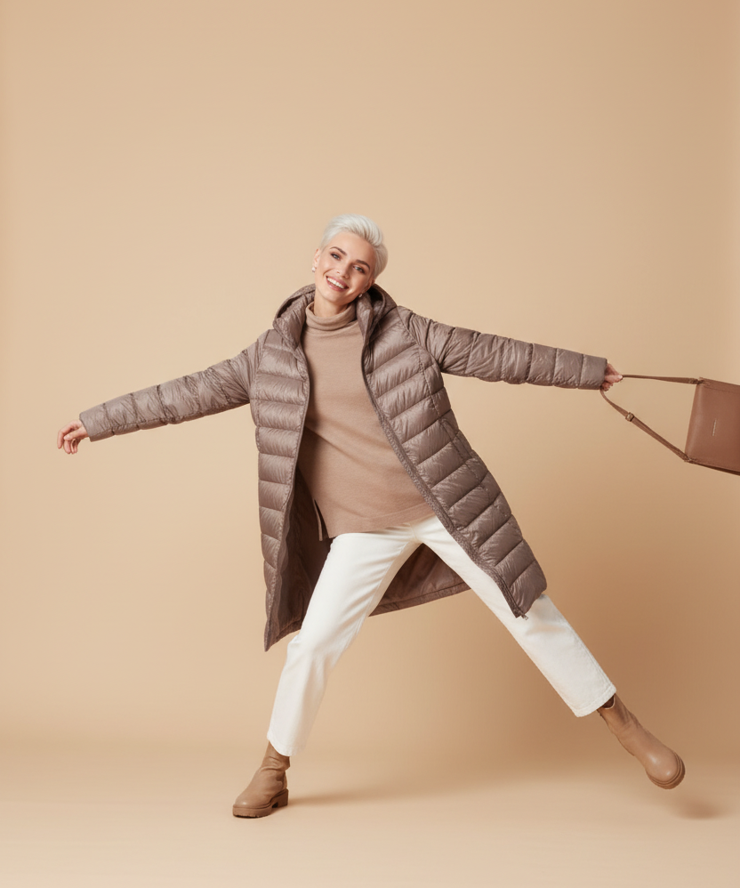 Erika | Federleichte Daunenjacke für anspruchsvolle Eleganz