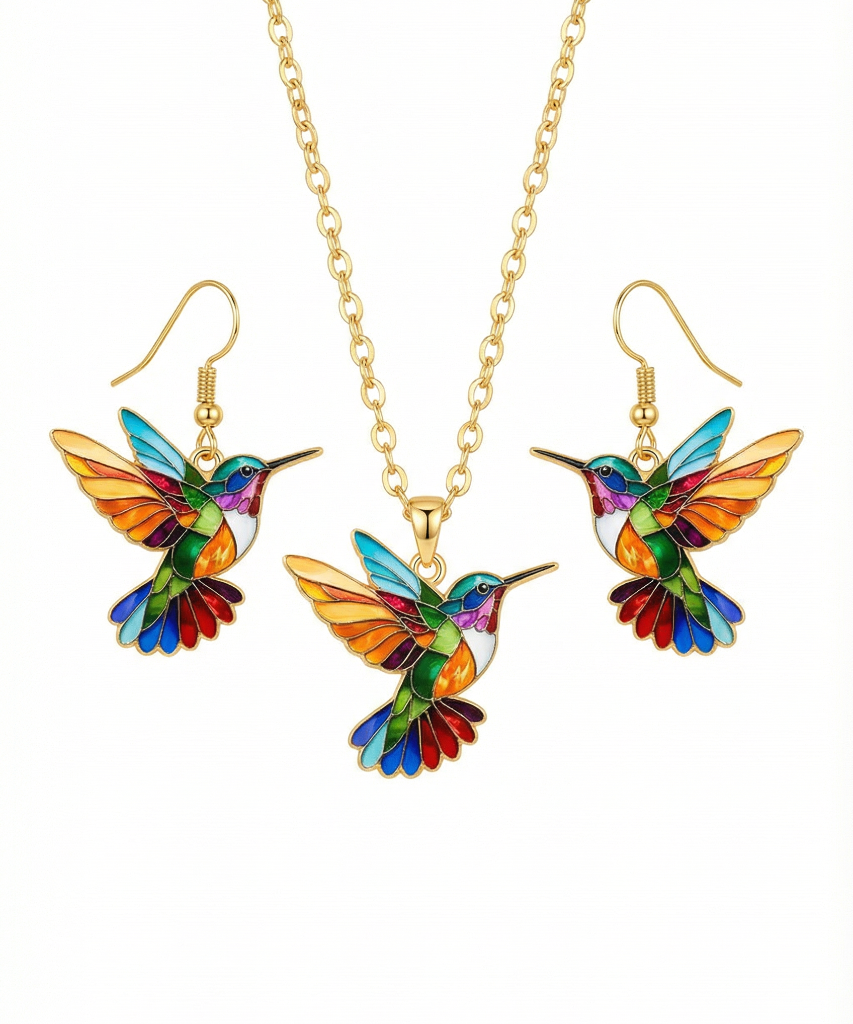 Lola | Halskette der bezaubernden Kolibri Eleganz