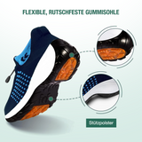 Isabelle | Elegante orthopädische Schuhe aus feinstem Strickstoff in tiefem Marineblau