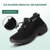Isolde | Elegante orthopädische Schuhe aus luxuriösem Strickstoff in tiefem Schwarz