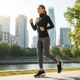 Isabelle | Elegante orthopädische Schuhe aus luxuriösem Strickstoff in tiefem Lila und Schwarz