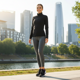 Isabelle | Elegante orthopädische Schuhe aus luxuriösem Strickstoff in tiefem Lila und Schwarz