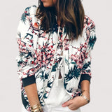 Lidia | Exquisite Bomberjacke mit floralen Motiven
