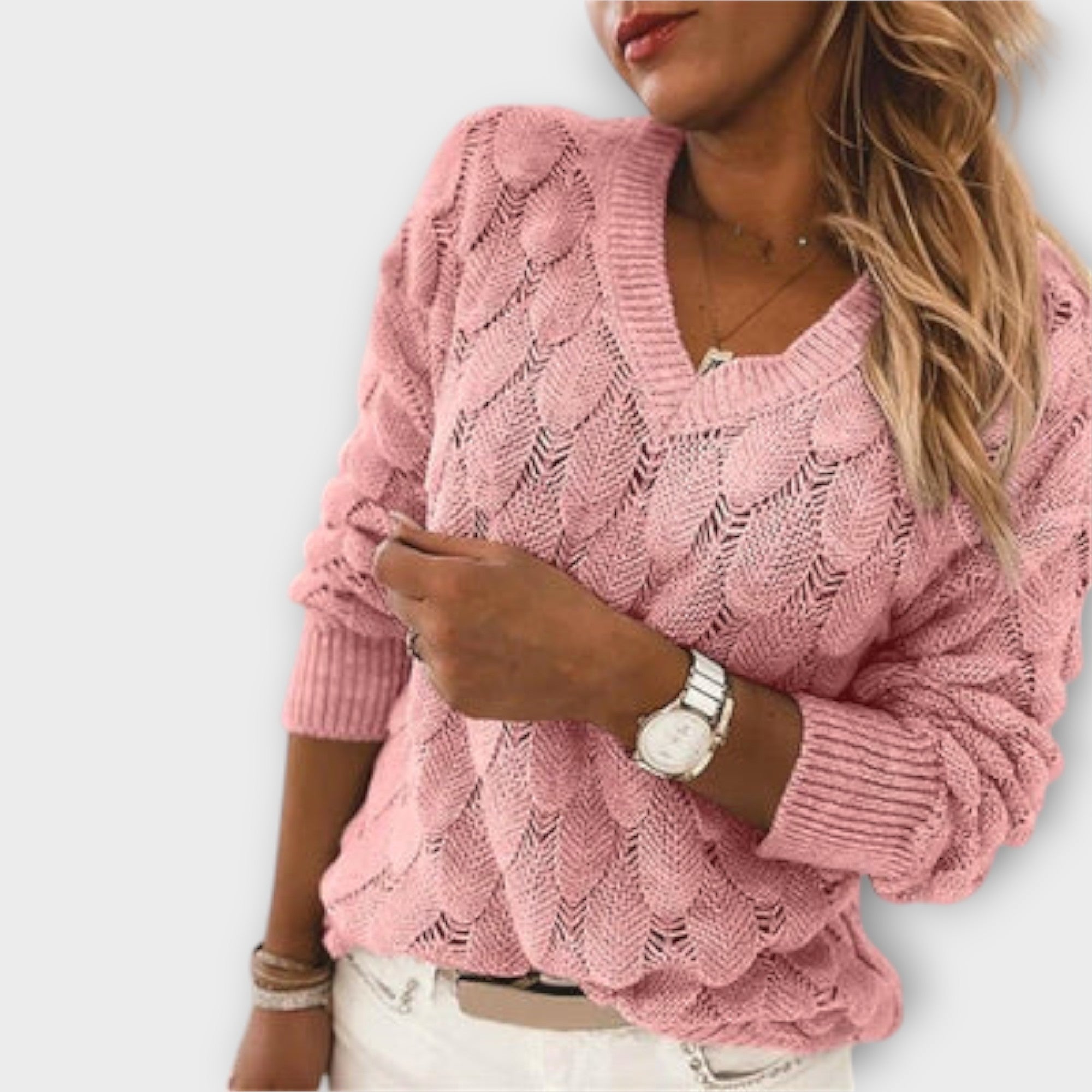 Noemi | Eleganter Pullover mit verführerischem V-Ausschnitt