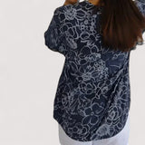 Tumascha | Elegante Seidenbluse mit floralen Akzenten
