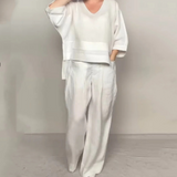 Noemi | Elegantes, weit geschnittenes Minimalismus-Zweiteiler-Set