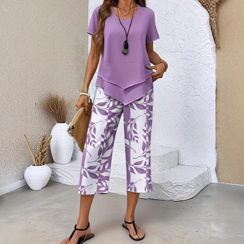 LILA | Elegantes Freizeitensemble für anspruchsvolle Damen