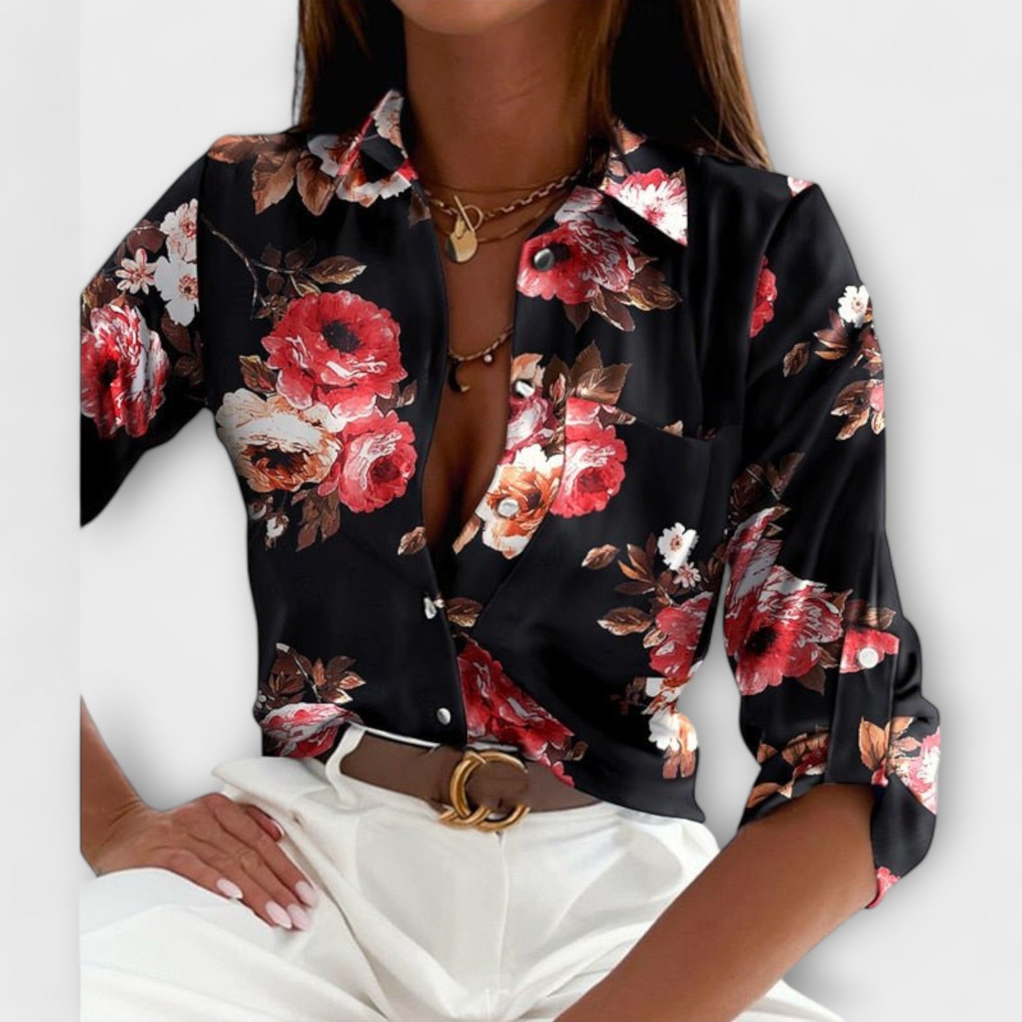 Isabella | Elegante Bluse mit zeitlosem Kragen für anspruchsvolle Damen